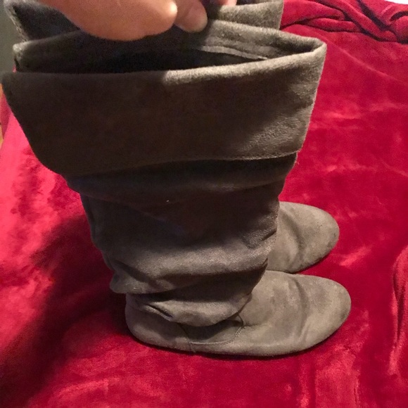 Grey Slouch Boot - Picture 1 of 4